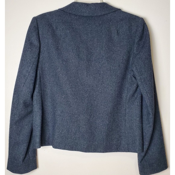 Vintage Miss Pendleton Woolen Mills Pure Virgin Wool Gray Blazer‎ Jacket Women's - Picture 2 of 7